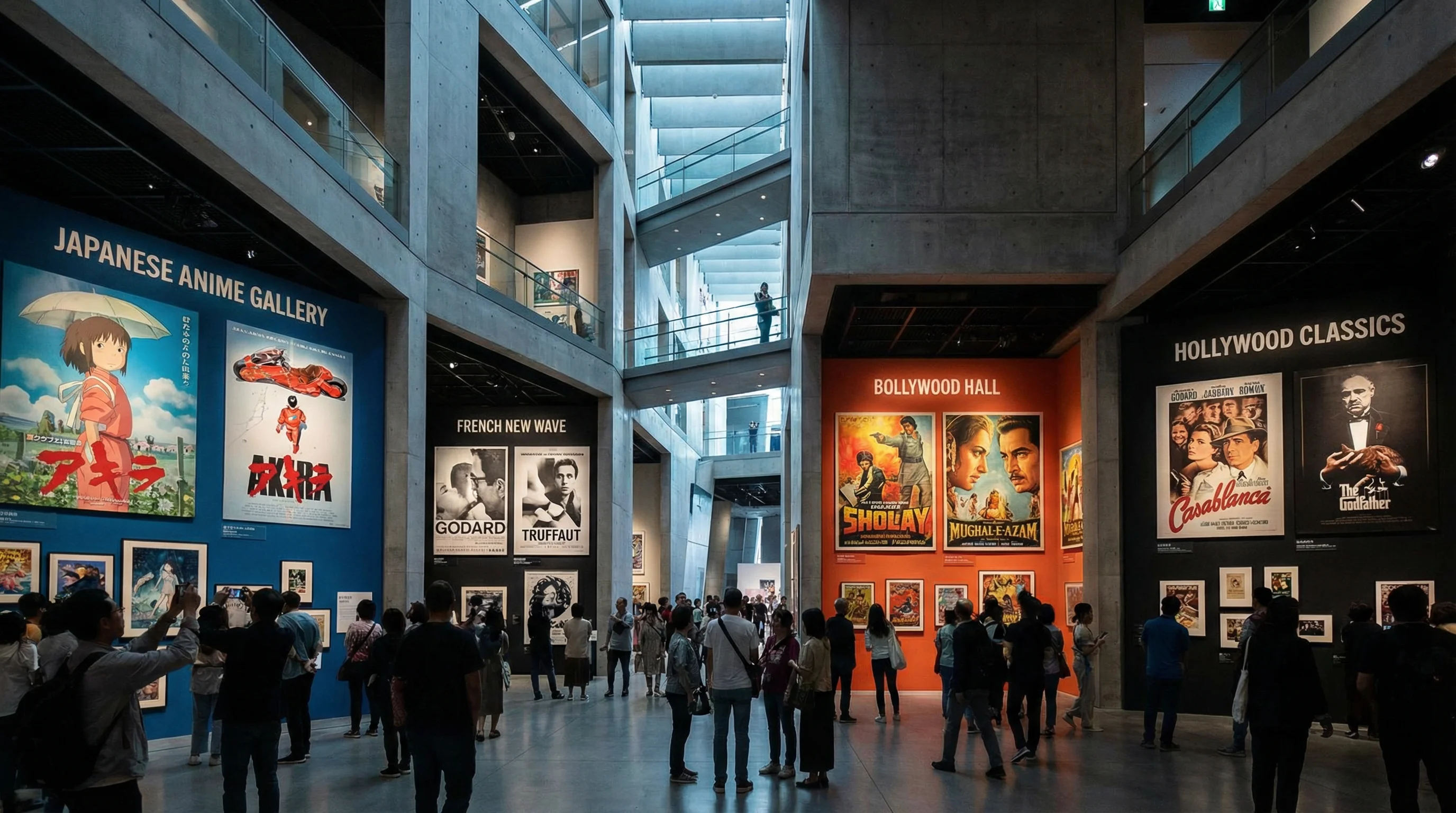 国际电影海报展览展示日本动画法国新浪潮宝莱坞好莱坞经典作品